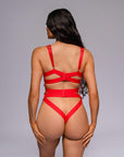 Adeline Bodysuit - Red-Fascinating_Nights