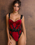 Anna Bodysuit - Burgundy-Fascinating_Nights