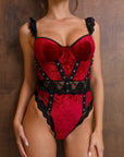 Anna Bodysuit - Burgundy-Fascinating_Nights