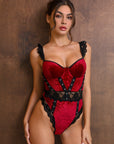 Anna Bodysuit - Burgundy-Fascinating_Nights