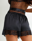 Ember Silken Shorts Set - Black-Fascinating_Nights