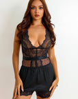 Ember Silken Shorts Set - Black-Fascinating_Nights