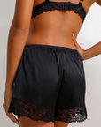 Jonet Silken Shorts Set - Black-Fascinating_Nights