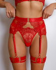 Sidonie Lingerie Set - Red-Fascinating_Nights