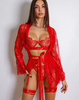 Sidonie Red Signature Lace Robe Set-Fascinating_Nights