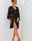 Signature Satin Robe - Black-Fascinating_Nights