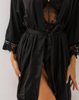 Signature Satin Robe - Black-Fascinating_Nights