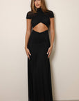 Adele Cutout Maxi Dress - Black-Fascinating_Nights