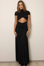 Adele Cutout Maxi Dress - Black-Fascinating_Nights