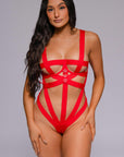 Adeline Bodysuit - Red-Fascinating_Nights