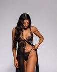 Alivia Babydoll Set - Black-Fascinating_Nights