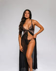 Alivia Babydoll Set - Black-Fascinating_Nights