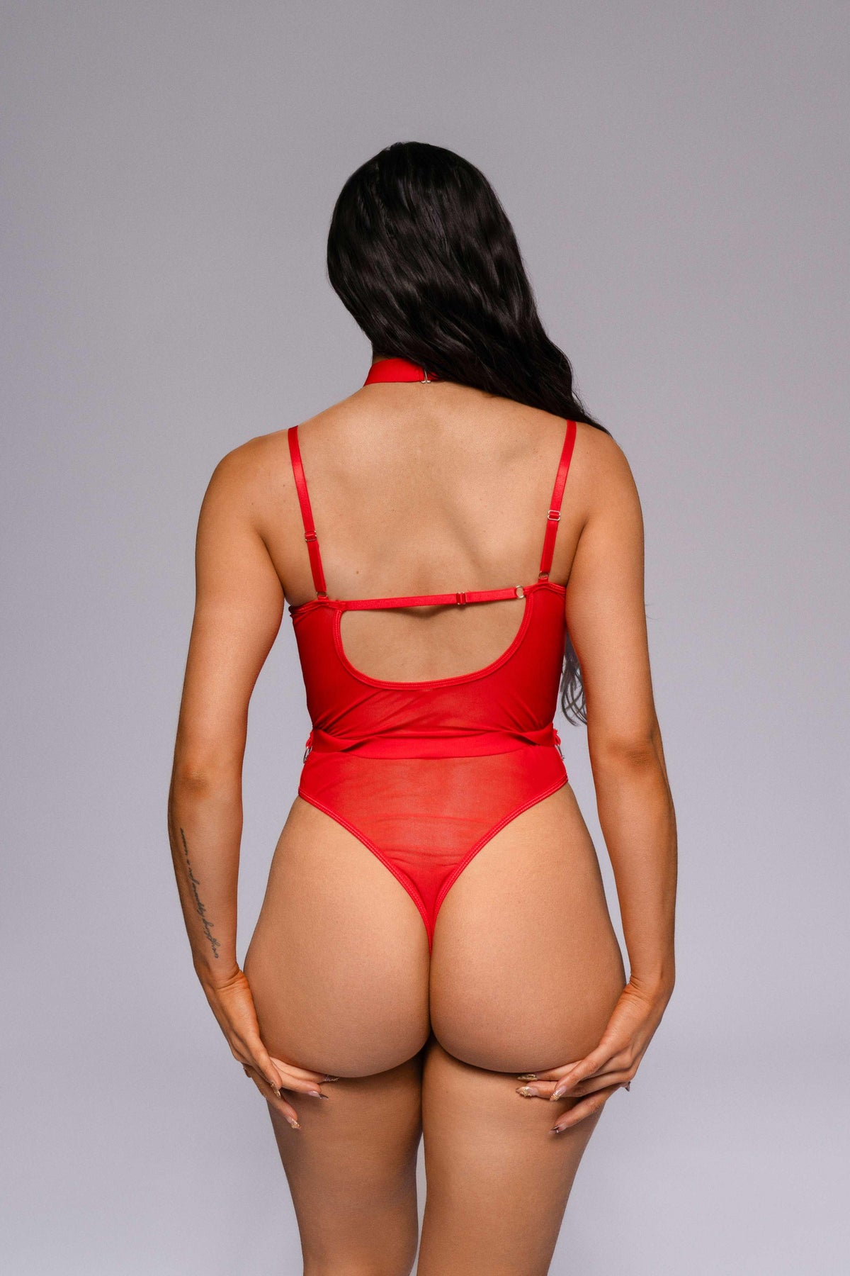 Amor Bodysuit - Red-Fascinating_Nights