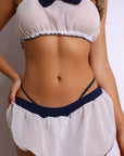 Amoura Sailor Collar Costume Set – Navy Blue-Fascinating_Nights