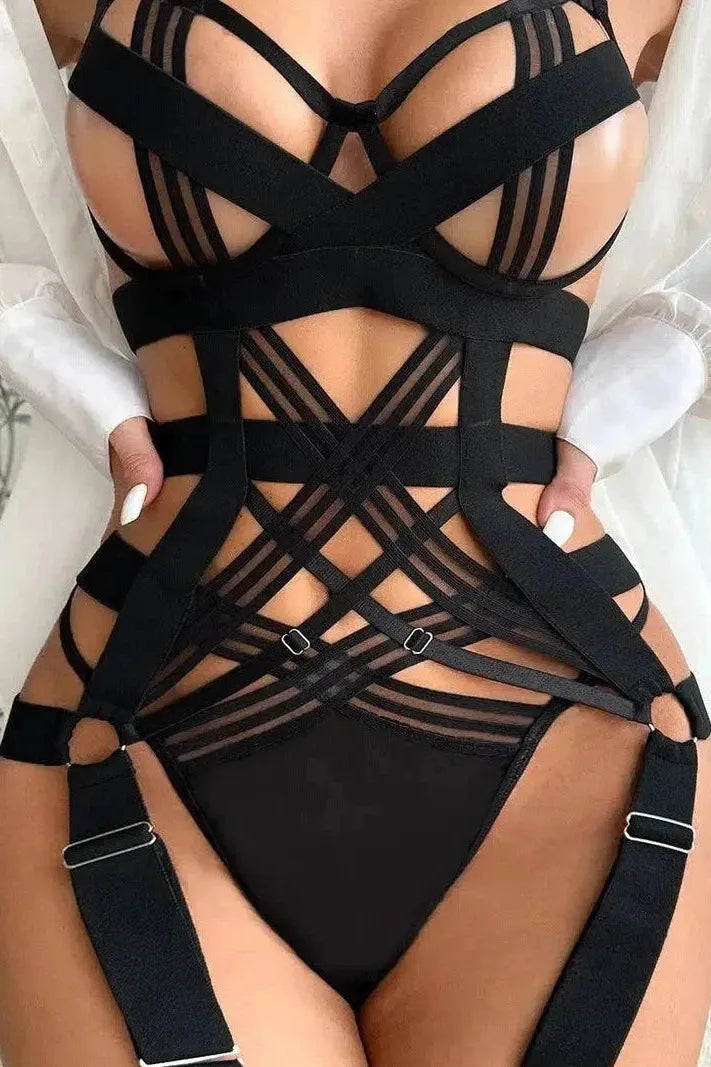 Anahi Bodysuit - Black-Fascinating_Nights