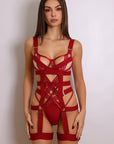Anahi Bodysuit - Burgundy-Fascinating_Nights