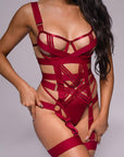 Anahi Bodysuit - Burgundy-Fascinating_Nights