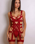 Anahi Bodysuit - Burgundy-Fascinating_Nights