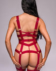 Anahi Bodysuit - Burgundy-Fascinating_Nights