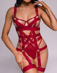 Anahi Bodysuit - Burgundy-Fascinating_Nights