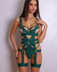 Anahi Bodysuit - Green-Fascinating_Nights