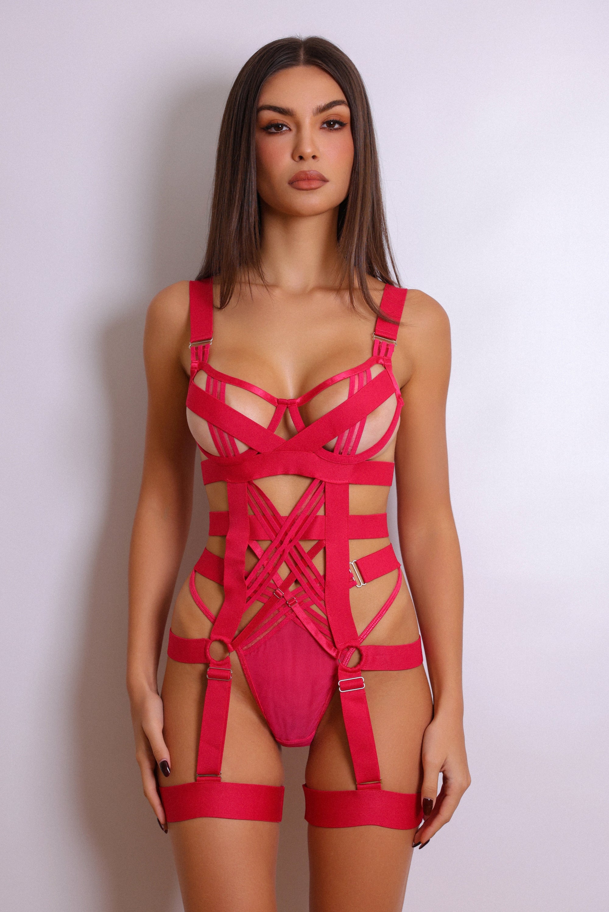 Anahi Bodysuit - Pink-Fascinating_Nights