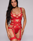 Anahi Bodysuit - Red-Fascinating_Nights