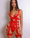 Anahi Bodysuit - Red-Fascinating_Nights