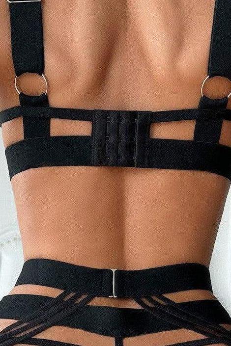 Anahi Lingerie Set - Black-Fascinating_Nights
