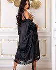 Anahi Signature Silky Robe Set - Navy-Fascinating_Nights