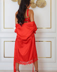 Anahi Signature Silky Robe Set - Red-Fascinating_Nights