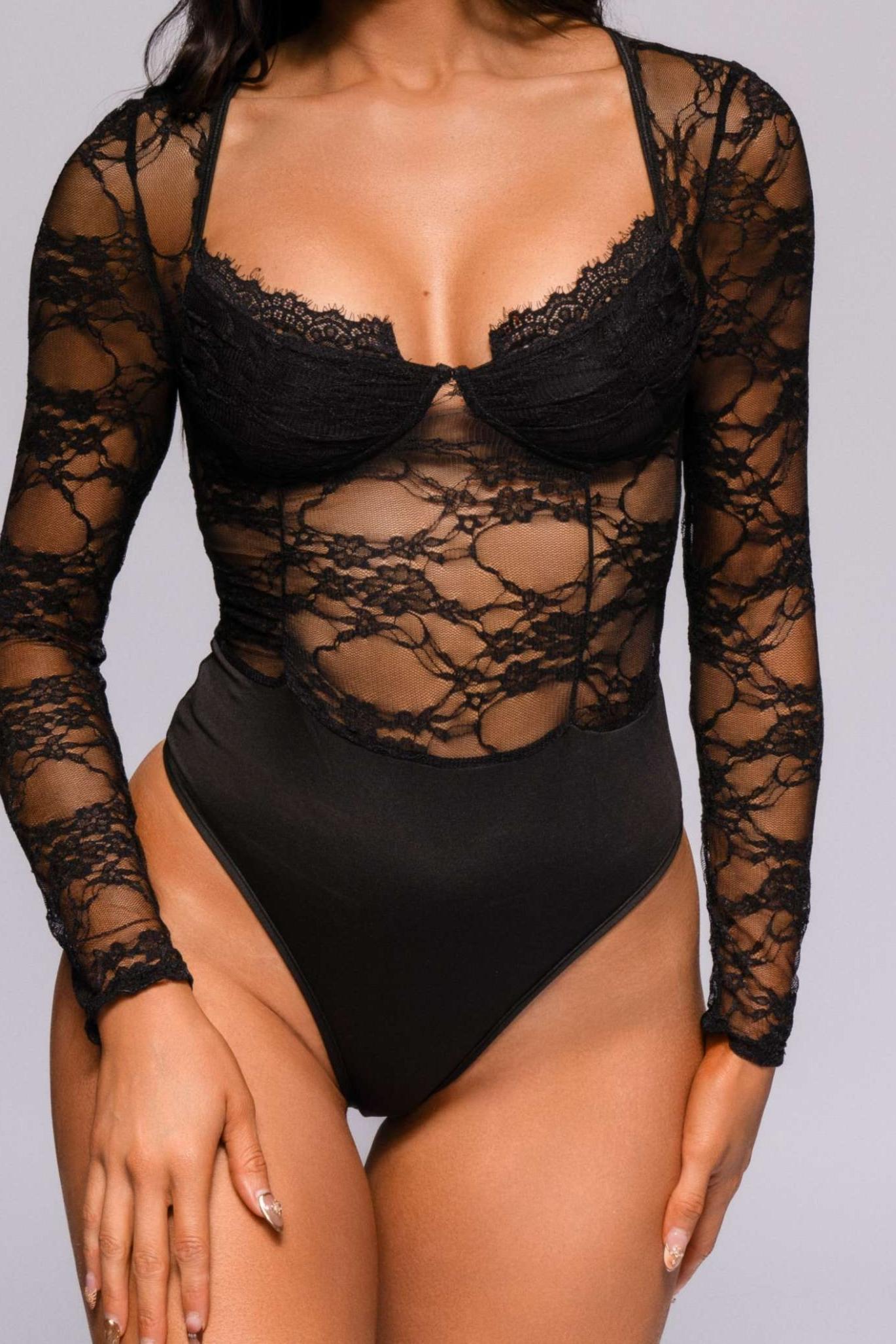 Angie Bodysuit - Black-Fascinating_Nights