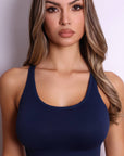 Aria Adjustable Racerback Sports Bra – Navy Blue-Fascinating_Nights