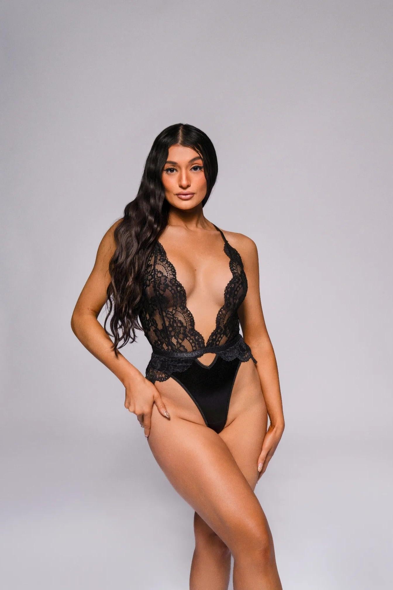 Arya Bodysuit - Black-Fascinating_Nights