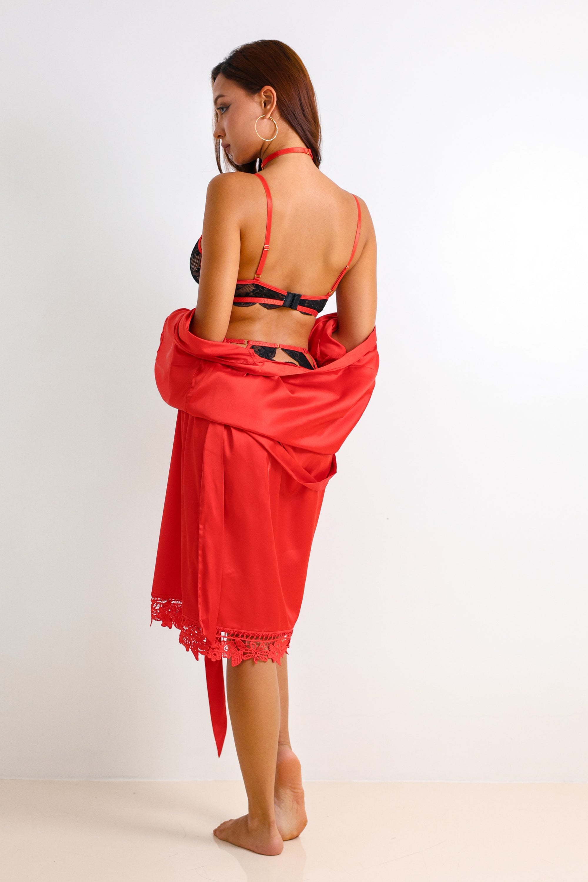 Athena Signature Silky Robe Set-Fascinating_Nights