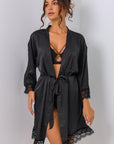 Belén Silky Robe - Black-Fascinating_Nights