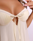 Celestial Layered Chiffon Babydoll - Ivory-Fascinating_Nights