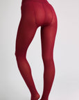 Cristine Velvet Soft Opaque Tights – Burgundy-Fascinating_Nights