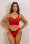 Darrell Lingerie Sæt - Rød