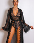 Ember Noir Muse Robe Set - Black-Fascinating_Nights