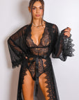 Ember Noir Muse Robe Set - Black-Fascinating_Nights
