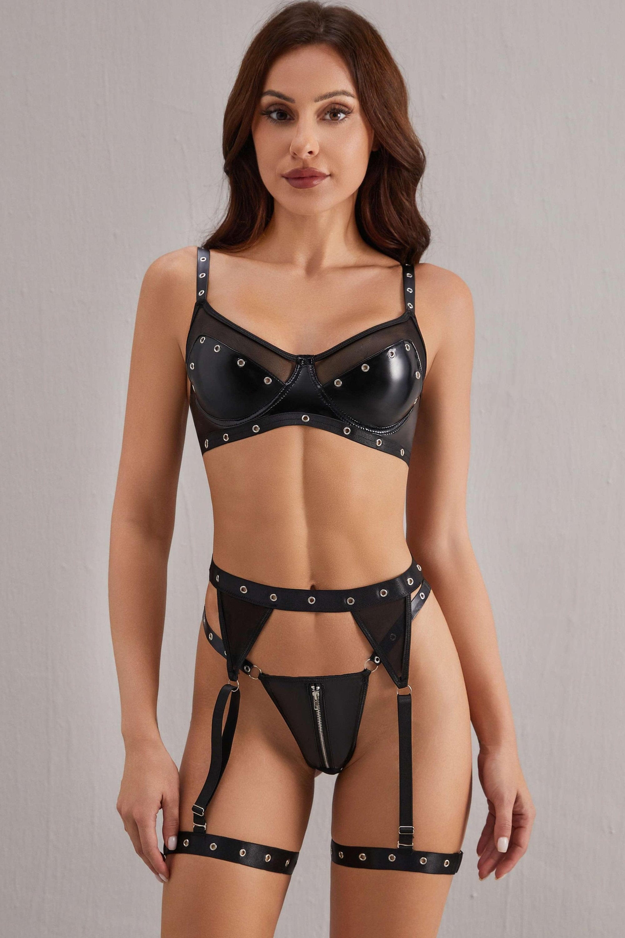 Estée Lingerie Set - Black-Fascinating_Nights