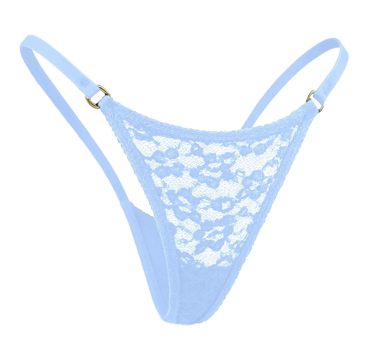FREE GIFT - Noir Lace Thong - Powder Blue-Fascinating_Nights