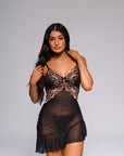 Helen Babydoll Set - Black-Fascinating_Nights