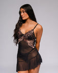 Helen Babydoll Set - Black-Fascinating_Nights