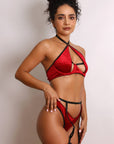 Joelle Lingerie Set - Red-Fascinating_Nights