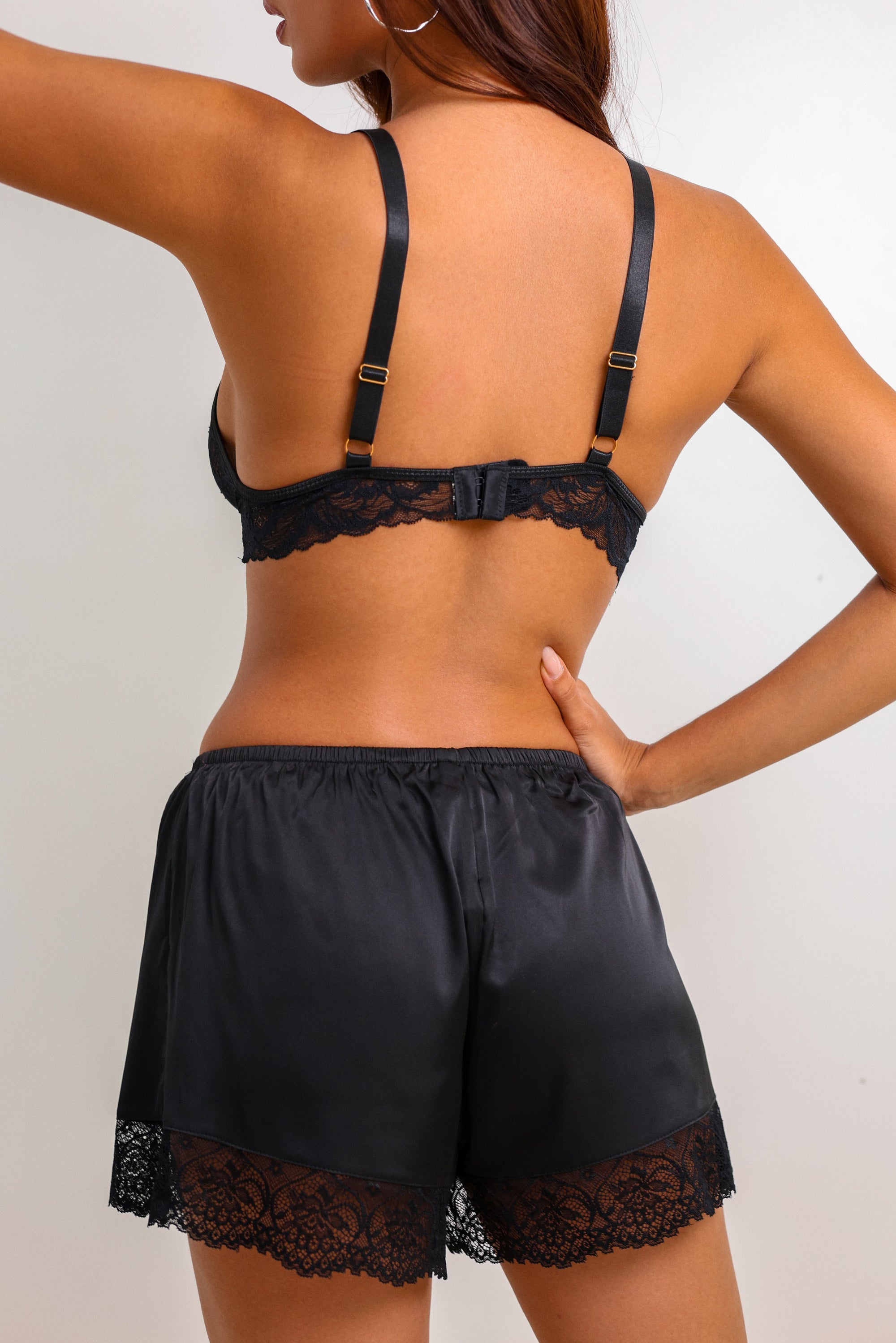 Jonet Shorts Set - Black-Fascinating_Nights