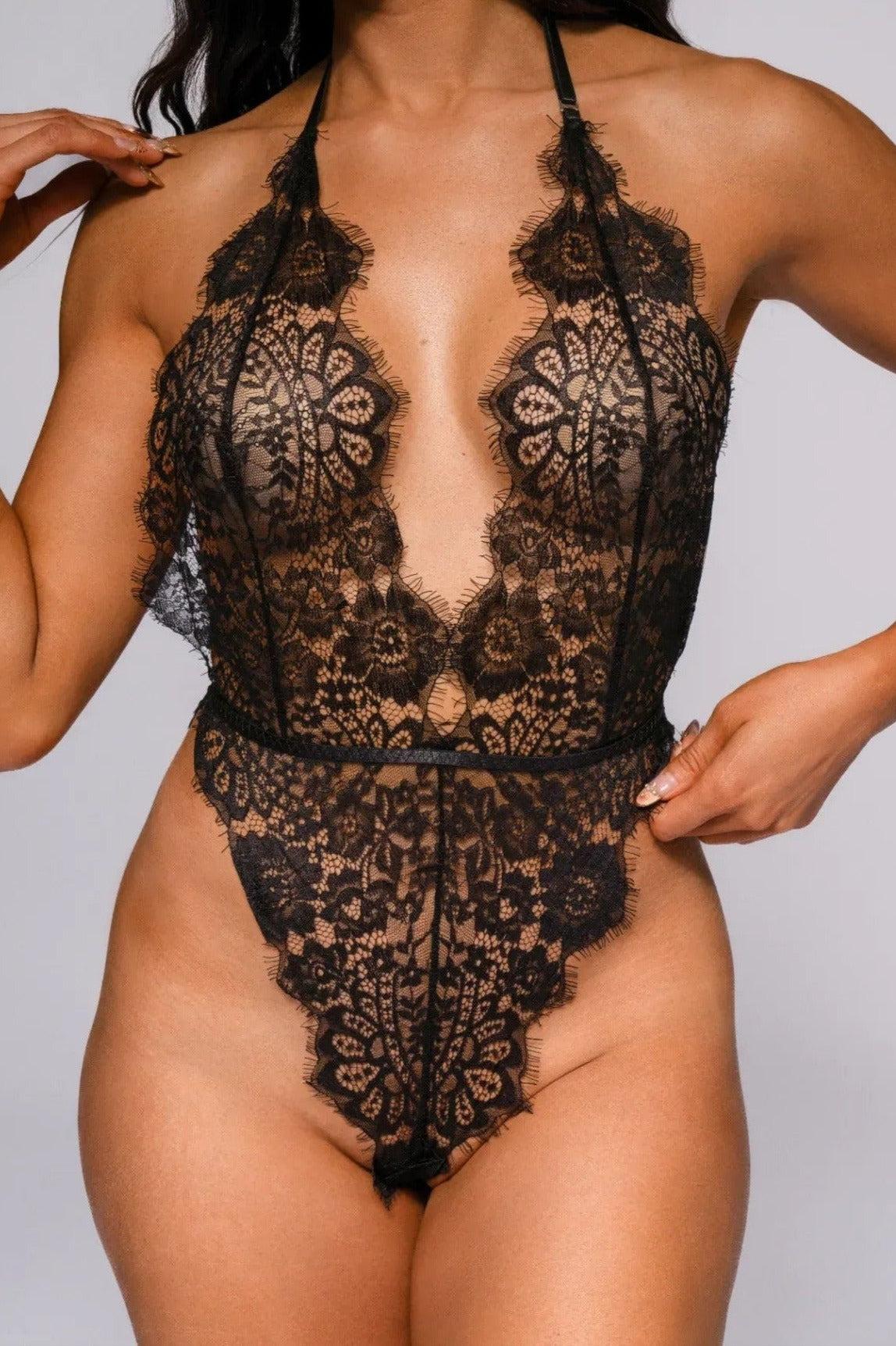 Kamora Bodysuit - Black-Fascinating_Nights