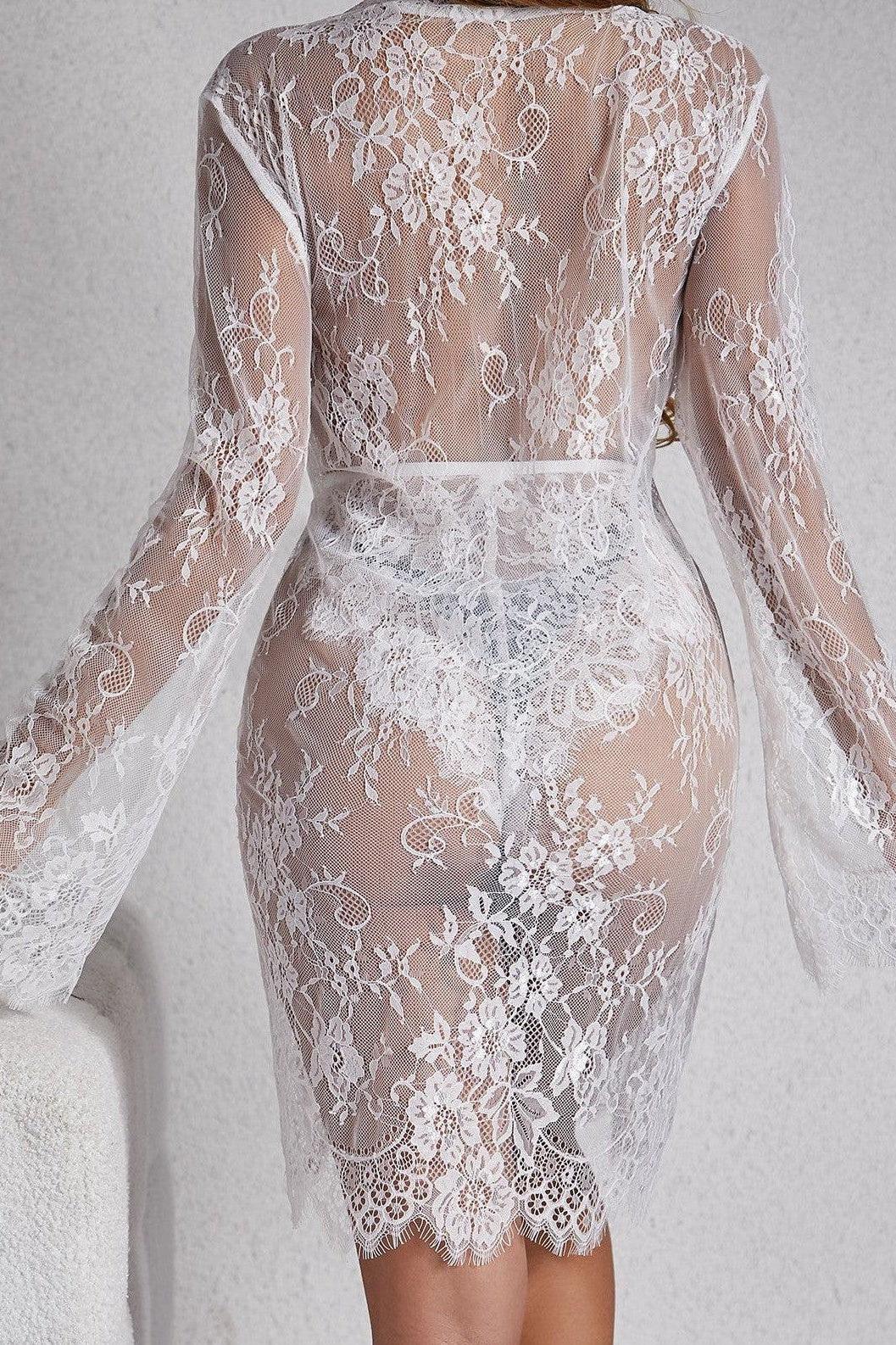 Kamora Bodysuit - White-Fascinating_Nights