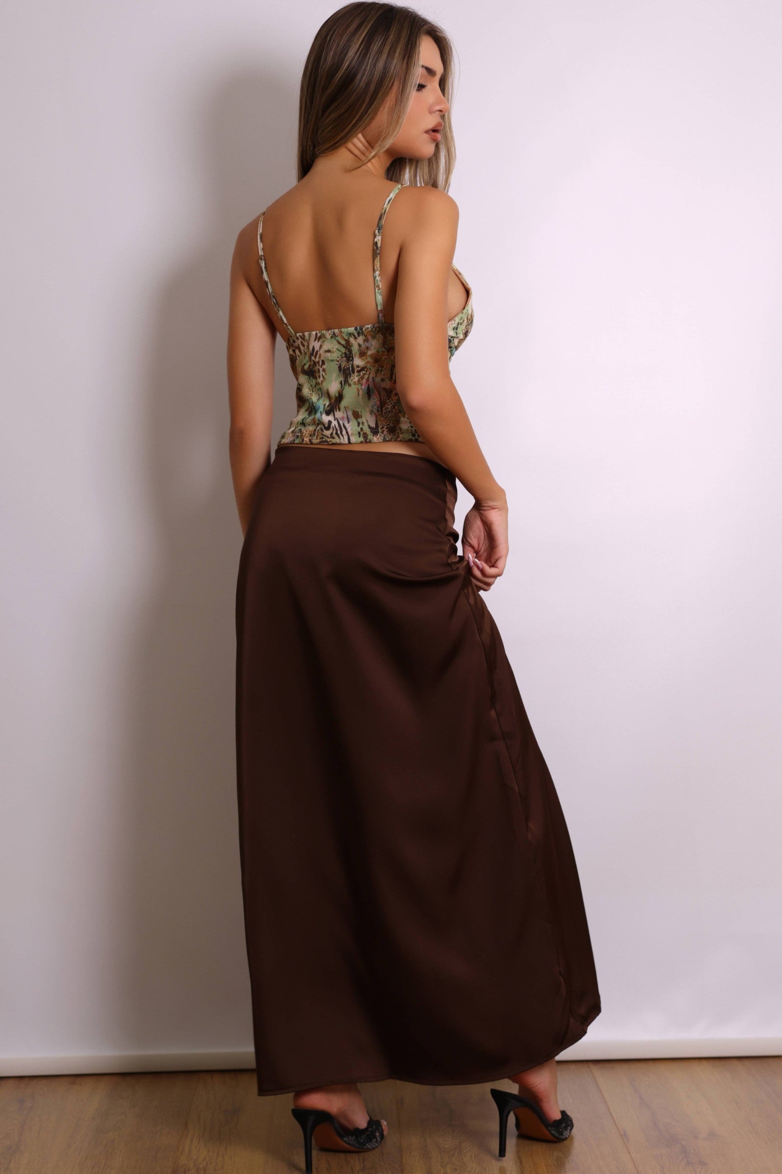 Keeva Gold Leopard Print Cami – Green-Fascinating_Nights